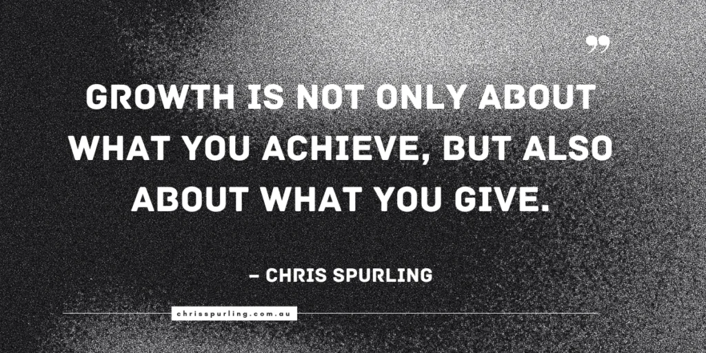 Service and Contribution FAQ quote by Chris Spurling about giving and growth