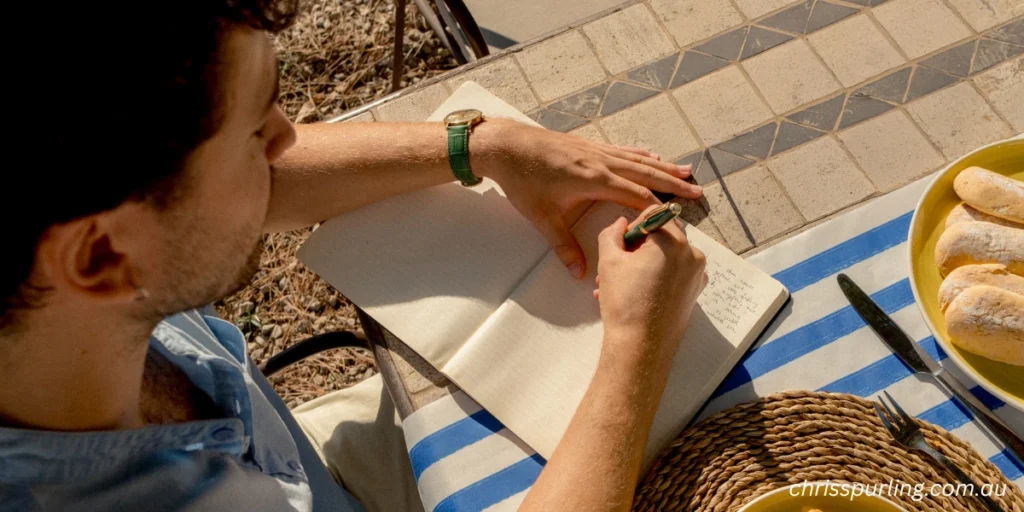 Reflective journaling supporting Christopher John Spurling Brisbane Growth and self-awareness